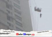 Dua Pekerja Tergantung di Lantai 20 Apartemen Surabaya Barat