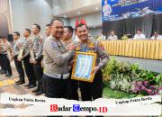Rakor Lintas Sektoral Operasi Ketupat Semeru 2026, Kasatlantas Polres Kediri Kota Terima Penghargaan