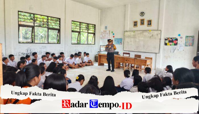 Sayangi Masa Depan, Kapolsek Banama Tingang Ingatkan Siswa SMPN 2 Jauhi Bullying dan Narkoba