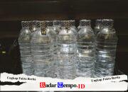 Polsek Kedungdung Amankan Belasan Botol Miras di Desa Komis