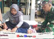 Serka Edi Mulyanto Kawal Posyandu, 23 Balita dan 3 Ibu Hamil Terlayani