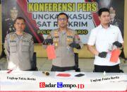 Polresta Sidoarjo Amankan Komplotan Pencurian Brankas Lintas Provinsi