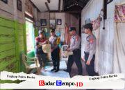 Tebar Kepedulian, Polsek Banama Tingang Salurkan Bantuan Sosial kepada Warga