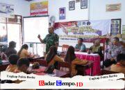 Tanamkan Jiwa Nasionalisme Sejak Dini, Satgas TMMD Ke 127 Berikan Materi Wasbang Di SDN Krisik 04