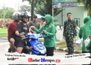Tebar Kebaikan di Bulan Suci, Persit Kodim 1002/HST Berbagi Takjil di Barabai