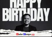 Redaksi Radartempo.id Ucapkan Selamat Ulang Tahun ke-38 Kepada Kasat Reskrim Polres Sampang Iptu Nur Fajri Alim