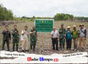Danramil 07/Teluk Keramat Dampingi Kunjungan Irjenad Kementan RI Pengecekan Cetak Sawah Rakyat di Kecamatan Galing