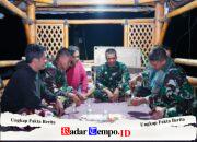 Pererat Kemanunggalan, Satgas TMMD Ke 127 Kodim 0808/Blitar Gelar Ronda Malam Bersama Warga Dusun Tirtomoyo