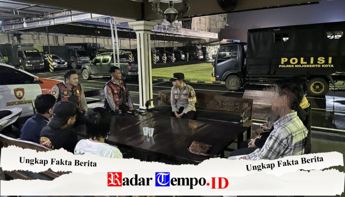 Patroli Pamapta Polres Mojokerto Kota Gagalkan Tawuran Jelang Sahur