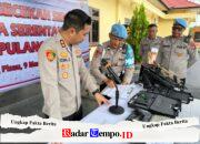 Pastikan Sesuai Prosedur, Kapolres Pulang Pisau Cek Senpi dan Amunisi Personel