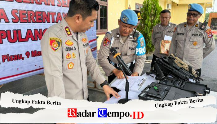 Pastikan Sesuai Prosedur, Kapolres Pulang Pisau Cek Senpi dan Amunisi Personel