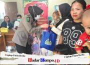 Peduli Generasi Sehat, Polres Pulang Pisau Galang Sedekah untuk Balita dan Ibu Menyusui