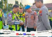 Pastikan Disiplin Anggota, Wakapolres Kediri Kota Pimpin Pemeriksaan Gaktibplin