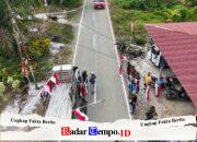 Pertahankan NKRI, Babinsa Perbatasan Bersama Warga Bentuk Kampung Merah Putih di Batas Negeri