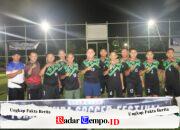 Tampil Maksimal Kodim 1009/Tla Turut Ambil Bagian Dalam Lomba Ramadhan Forkopimda Tala Mini Soccer Tahun 2026