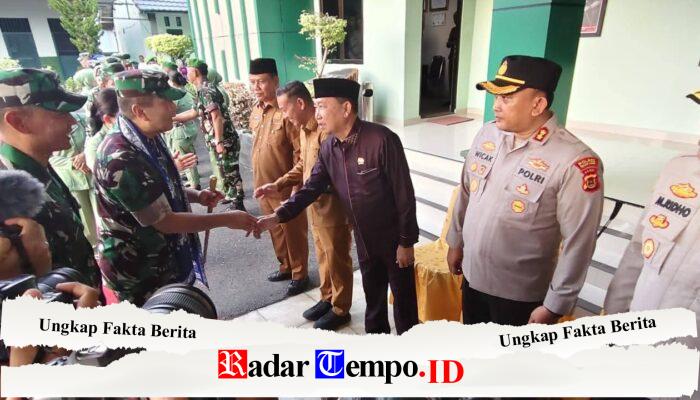Ketua DPRD Hamdani Sambut Kunjungan Kerja Pangdam XX/Tuanku Imam Bonjol di Makodim 0419/Tanjab