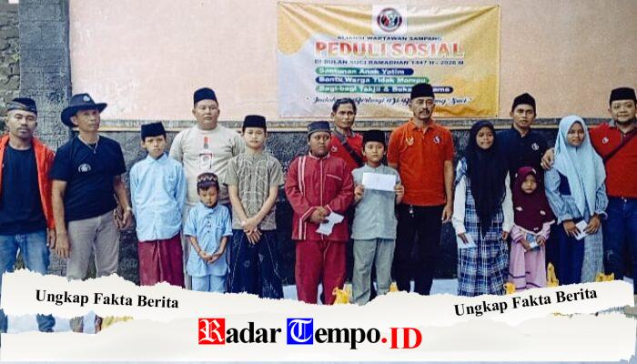Aliansi Wartawan Sampang Gelar Peduli Sosial Dengan Membagikan Santunan Anak Yatim di Bulan Suci Ramadhan 1447 Hijriah
