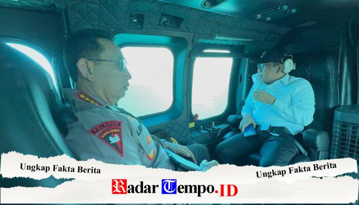 Cek Kesiapan Arus Mudik Pelabuhan Merak, Kapolri, Panglima hingga Menko PMK Patroli Naik Heli