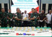 Gagalkan Penyelundupan 55,2 Kg Sabu di Perbatasan, Pangdam XII/Tpr Pimpin Press Release