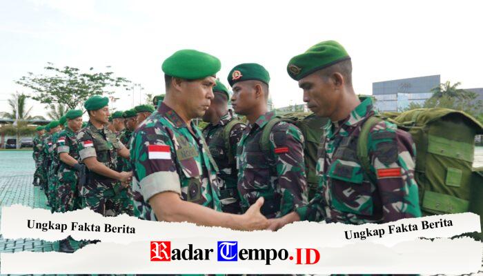 Apresiasi Pengabdian Prajurit, Pangdam XII/Tpr Pimpin Upacara Penyambutan Satgas Pasca Bencana Yonzipur 6/SD
