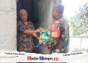 Indahnya Berbagi di Bulan Ramadhan, Babinsa Desa Dalam Kaum Berikan Sembako kepada Warga Kurang Mampu
