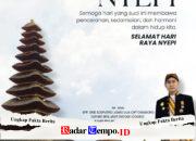 Ucapan Nyepi dari Tokoh Pendidikan di Pare Kediri, Ajak Masyarakat Jaga Kedamaian dan Harmoni
