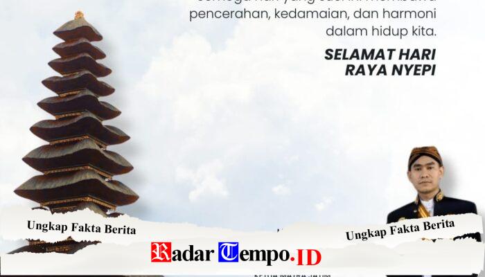 Ucapan Nyepi dari Tokoh Pendidikan di Pare Kediri, Ajak Masyarakat Jaga Kedamaian dan Harmoni