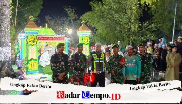 Ciptakan Kamtibmas Kondusif, Aparat Gabungan Amankan Pawai Takbiran