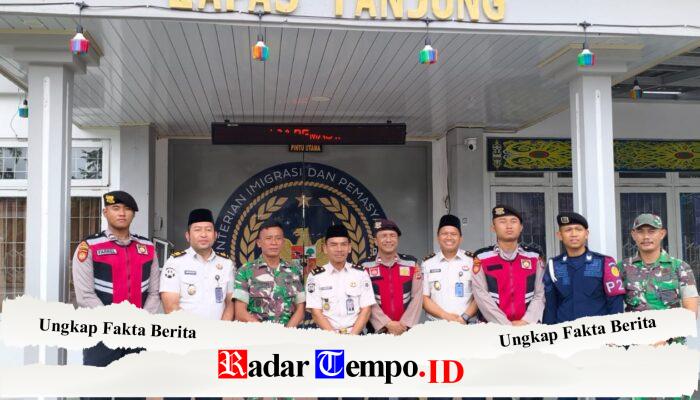 Kodim 1008/Tabalong dan Polres Tabalong Amankan Kunjungan Lebaran di Lapas dan Rutan