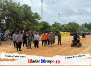 Ribuan Wisatawan Berkunjung, Personel Posramil Panyipatan Intensifkan Patroli Pengamanan di Pantai Batakan