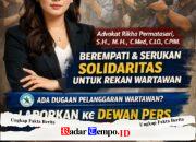 Hukum Menjerat Wartawan: Tim Rikha Permatasari Siap Bongkar Kejanggalan Kasus Amir
