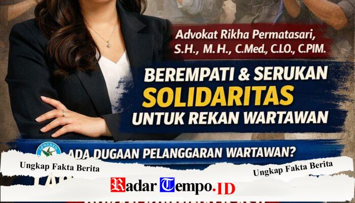 Hukum Menjerat Wartawan: Tim Rikha Permatasari Siap Bongkar Kejanggalan Kasus Amir