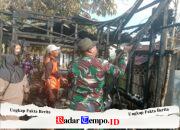 Empat Rumah Hangus, Aparat dan Relawan Lakukan Pembersihan Puing