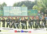 Prajurit Kodim 1002/HST dan Satuan Jajaran Ikuti Uji Kenaikan Sabuk PSM