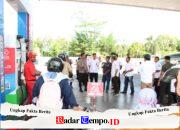 Sidak SPBU dan SPBE di Sumenep, Kapolres Sumenep Tegaskan Stok Aman, Isu Kenaikan Hoaks