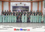 Dandim 1208/Sambas Pimpin Laporan Korp Kenaikan Pangkat Periode1 April 2026 dan Halal Bihalal