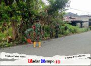 Sinergi TNI dan Warga, Lingkungan Desa Haruyan Kini Lebih Bersih