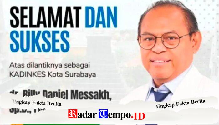 Kadinkes Surabaya Resmi Berganti, dr. Billy Daniel Mesakh Diandalkan Benahi Layanan “Sat Set”