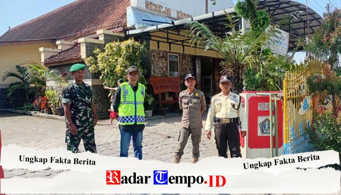 Babinsa Babadan Bersama Satgas Bela Kasih Amankan Ibadah Paskah 2026 Di Gereja Katolik ST. Petrus Paulus