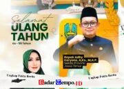 Ucapan Hangat di Hari Istimewa: Ning Lia Doakan Adhy Karyono Tetap Sehat dan Mengabdi dengan Hati