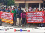 Polemik Tower BTS Pagerwojo, Warga Tuding Pemdes Tebang Pilih Kompensasi dan Abaikan Hak Lingkungan