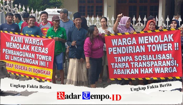 Polemik Tower BTS Pagerwojo, Warga Tuding Pemdes Tebang Pilih Kompensasi dan Abaikan Hak Lingkungan