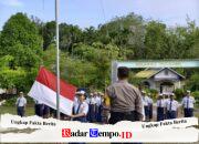Gelar Upacara di SMPN 1 Kahayan Tengah, Polsek Ingatkan Siswa Waspada Penipuan Online “Modus Segitiga”