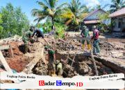 Berpacu dengan Longsoran, Personel Kodim 1009/Tla Tak Gentar Hadapi Medan Demi Masyarakat Desa Labuan Amas