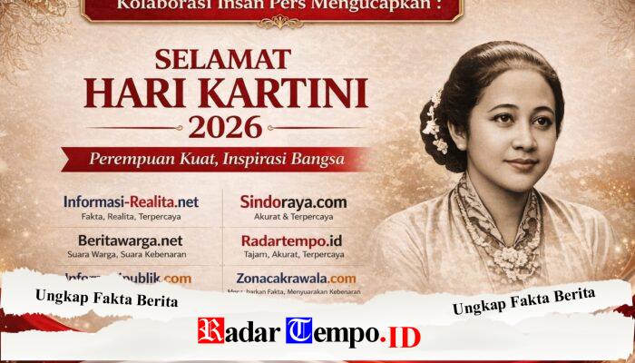 Kolaborasi Insan Pers Team Rap-Rap Ucapkan Selamat Hari Kartini 2026: Perempuan Kuat, Inspirasi Bangsa