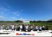 Ikuti Tanam Padi Serentak Se-Jatim, Babinsa Butun Bersama Forkopimda Perkuat Swasembada Pangan