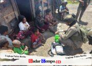 Aksi Nyata di Sinak: Satgas Damai Cartenz Amankan Wilayah Sekaligus Layani Kesehatan Warga Pengungsian