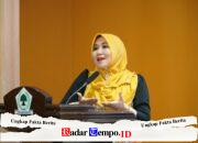Ning Lia Istifhama Tampil Modis dengan Kerudung Kuning, Bongkar Rumus “SENI” untuk Taklukkan Hati Gen Z di Rakortek Golkar Jatim