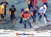 Gerakan Indonesia ASRI : Polres Ngawi Bersihkan Aliran Sungai di Jembatan Purba