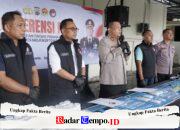 Polres Mojokerto Kota Amankan Barang Bukti Ungkap Narkoba Senilai 1,1 Miliar